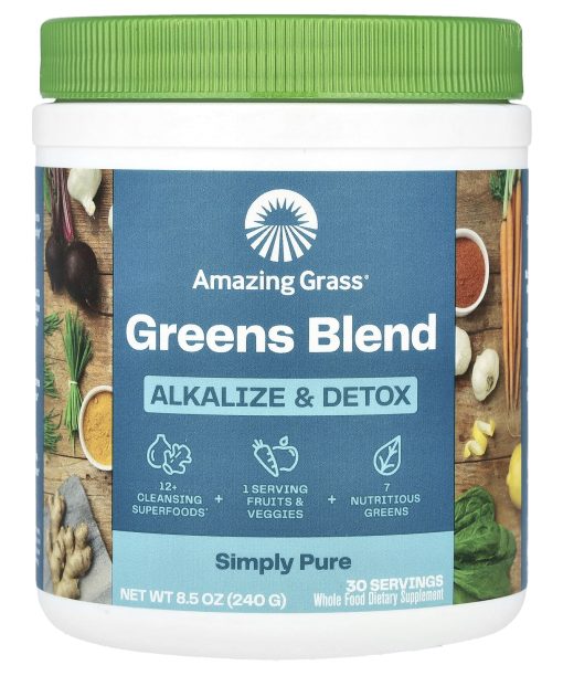 Amazing Grass, Green Blend, Alkalize & Detox, 8.5 oz (240 g)