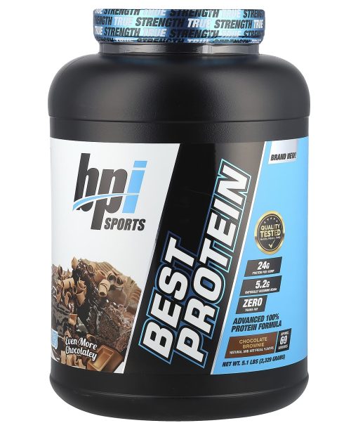 BPI Sports, Best Protein, Advanced 100% Protein Formula, Chocolate Brownie, 5.1 lbs (2,329 g)