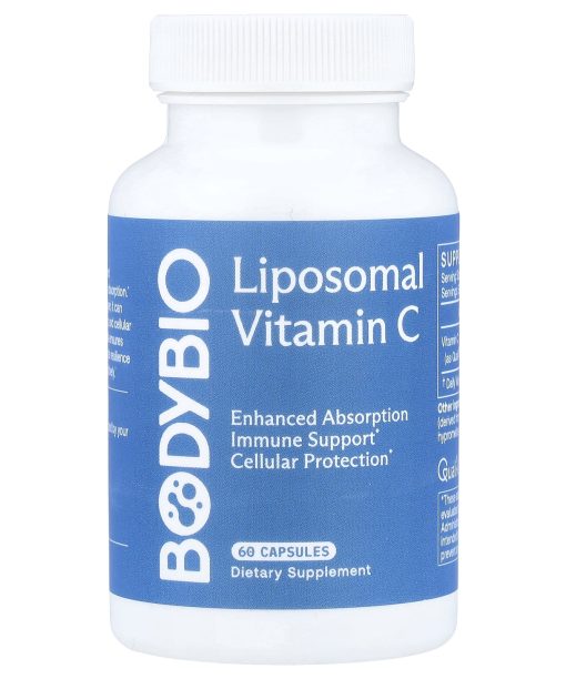 BodyBio, Liposomal Vitamin C, 60 Capsules (500 mg per Capsule)