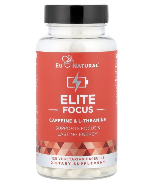 Eu Natural, Elite Focus, Caffeine & L-Theanine, 120 Vegetarian Capsules