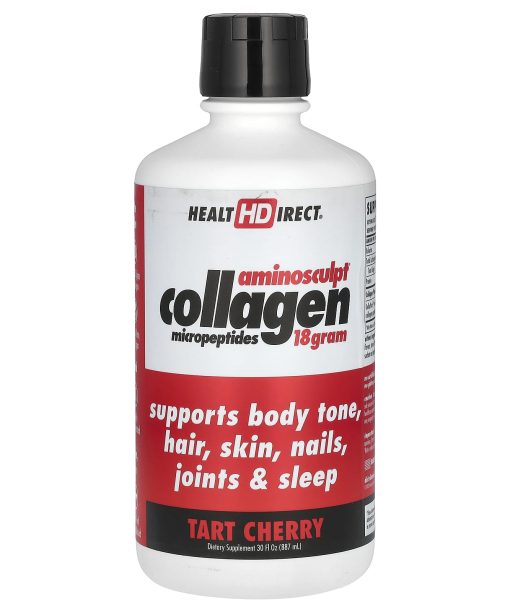 Health Direct, AminoSculpt® Collagen Micropeptides, Tart Cherry, 18 g, 30 fl oz (887 ml)