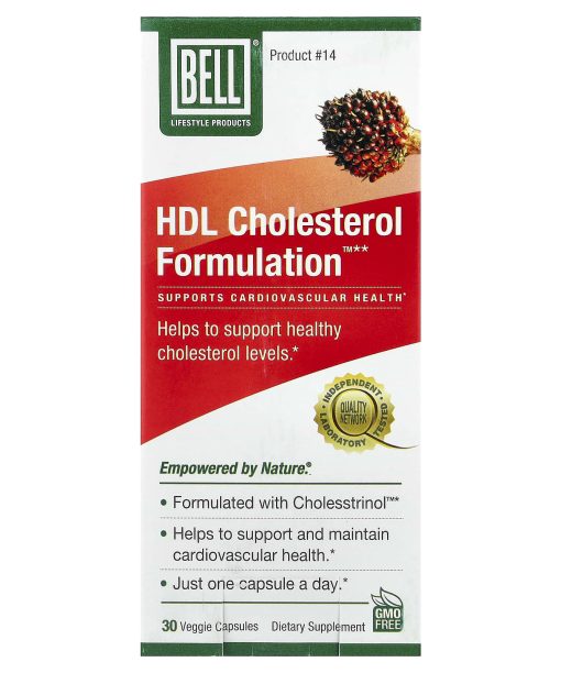 Bell Lifestyle, HDL Cholesterol Formulation , 30 Veggie Capsules