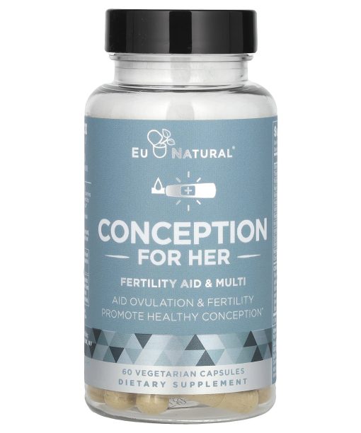 Eu Natural, Conception For Her, Fertility Aid & Multi, 60 Vegetarian Capsules