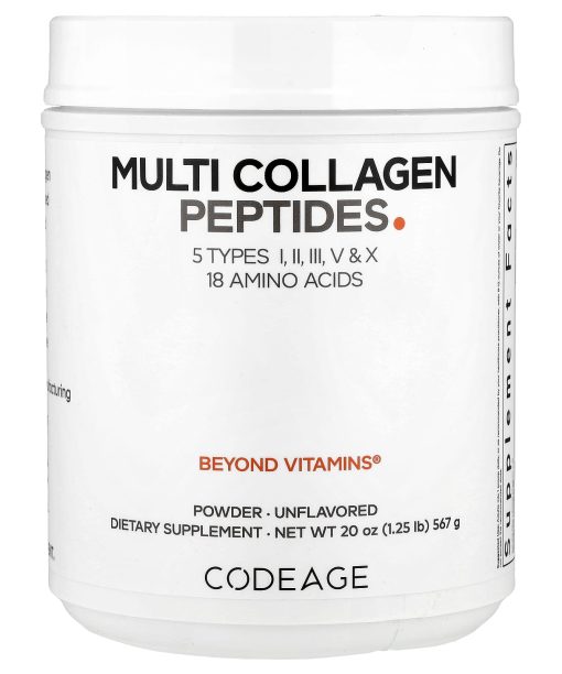 Codeage, Multi Collagen Peptides Powder, Unflavored, 20 oz (567 g)