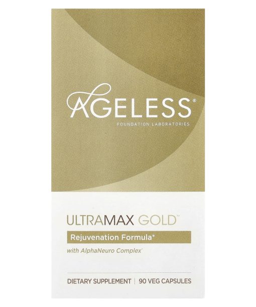 Ageless Foundation Laboratories, UltraMax Gold™ with AlphaNeuro Complex®, 90 Veg Capsules