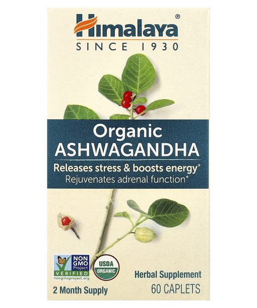 Himalaya, Organic Ashwagandha, 60 Caplets