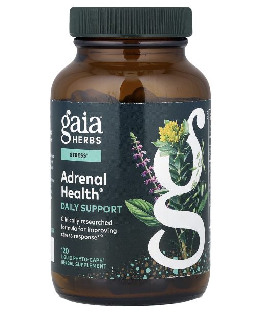 Gaia Herbs, Adrenal Health®, Daily Support, 120 Liquid Phyto-Caps®