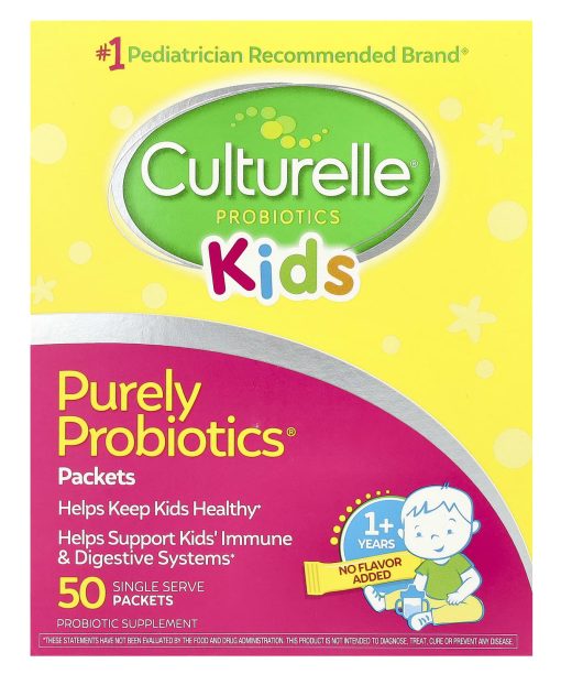 Culturelle, Kids, Purely Probiotics®,  1+ Years, 50 Single Serve Packets, 0.05 oz (1.5 g) Each