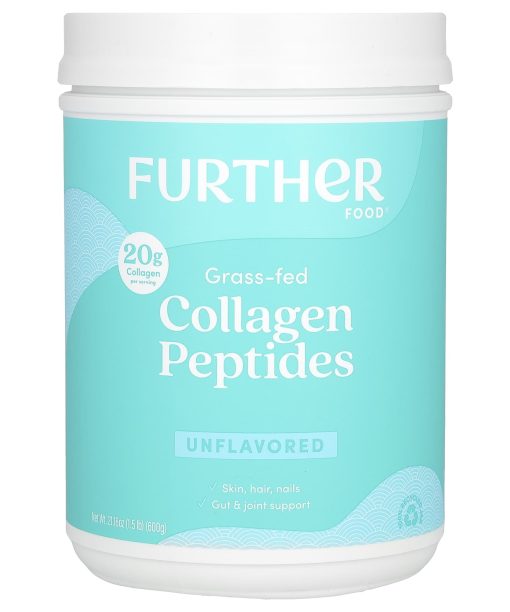 Further Food, Grass-Fed Collagen Peptides, Unflavored, 21.16 oz (600 g)