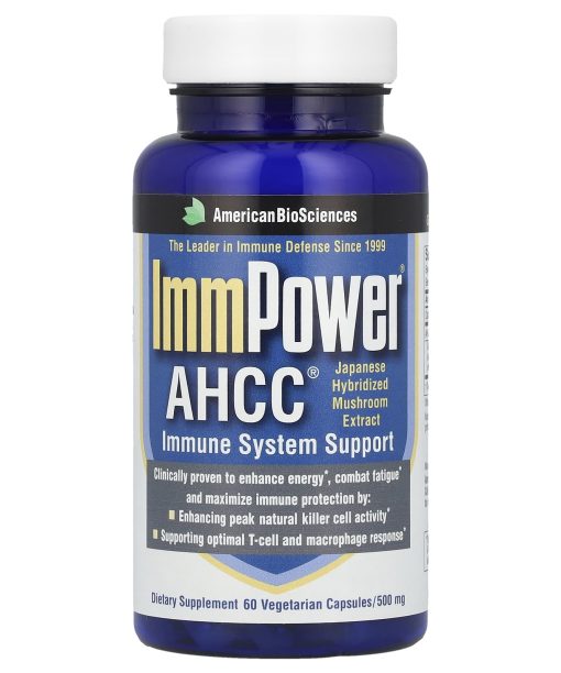 American Biosciences, ImmPower® AHCC®, 500 mg, 60 Vegetarian Capsules