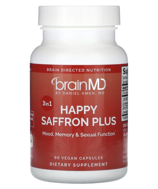 BrainMD, Happy Saffron Plus, 90 Vegan Capsules