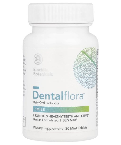 Biocidin Botanicals, Dentalflora™, Daily Oral Probiotics, 30 Mint Tablets
