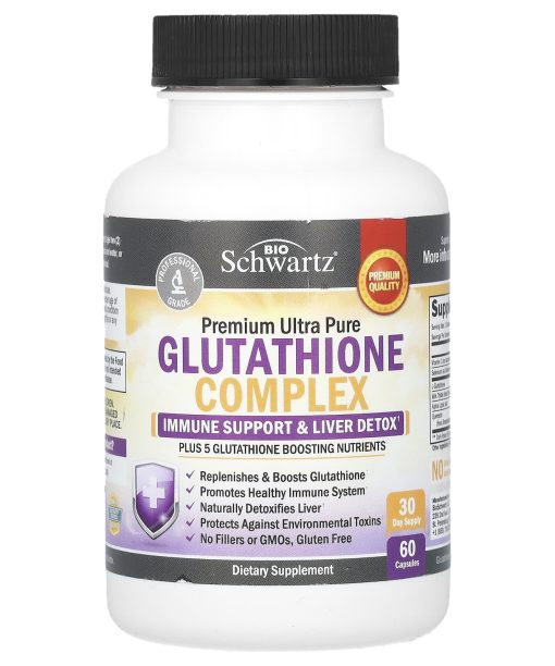 BioSchwartz, Premium Ultra Pure, Glutathione Complex, 60 Capsules
