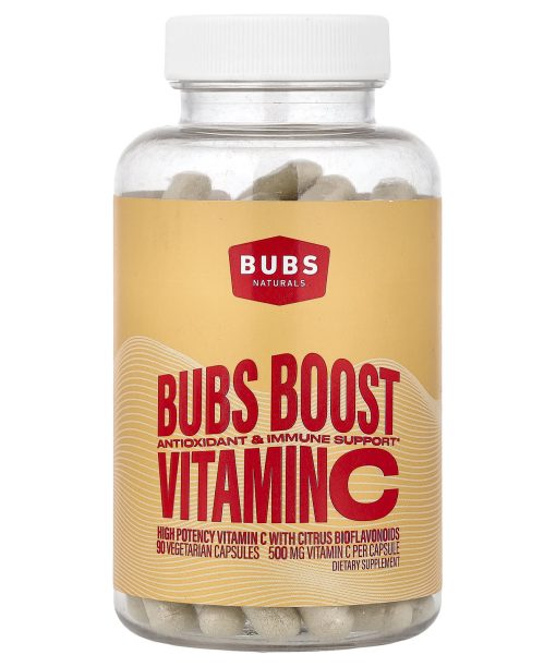 BUBS Naturals, Bubs Boost, Vitamin C, 90 Vegetarian Capsules