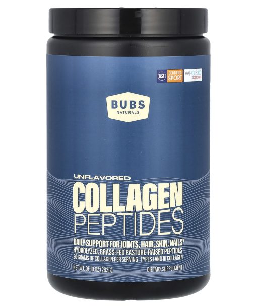 BUBS Naturals, Collagen Peptides, Unflavored, 10 oz (283 g)