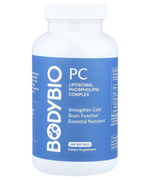 BodyBio, PC, Liposomal Phospholipid Complex, 100 Softgels (650 mg per Softgel)