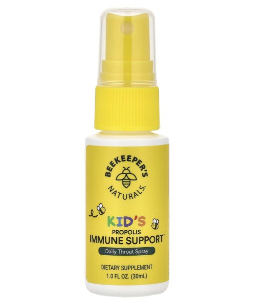 Beekeeper's Naturals, Kids, Propolis Immune Support, Daily Throat Spray, 1 fl oz (30 ml)