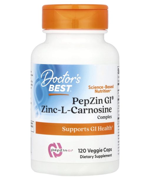 Doctor's Best, PepZin GI®, Zinc-L-Carnosine Complex, 120 Veggie Caps