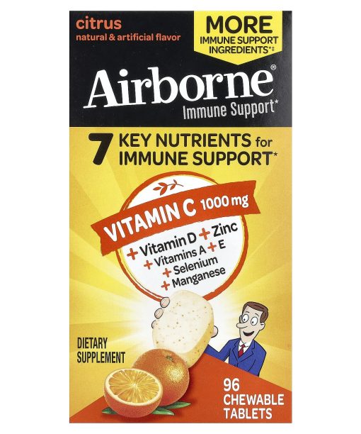 AirBorne, Immune Support, Citrus, 96 Chewable Tablets