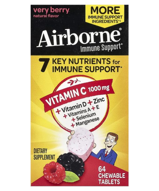 AirBorne, Immune Support, Very Berry, 64 Chewable Tablets