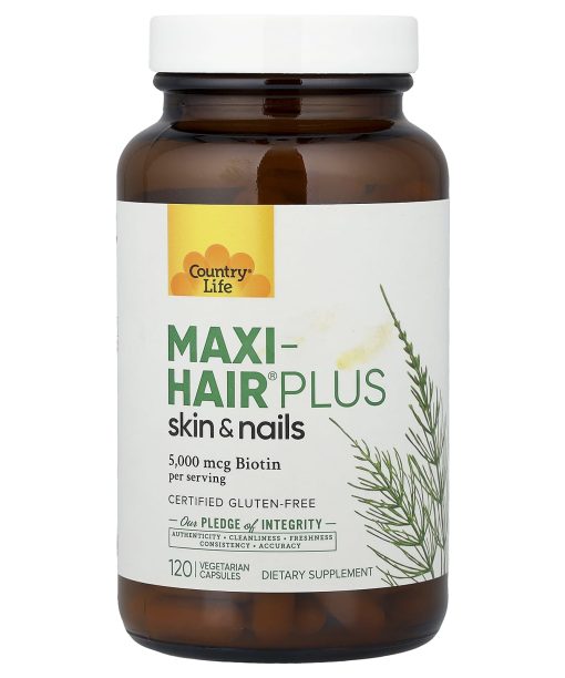 Country Life, Maxi-Hair® Plus Skin & Nails, 120 Vegetarian Capsules