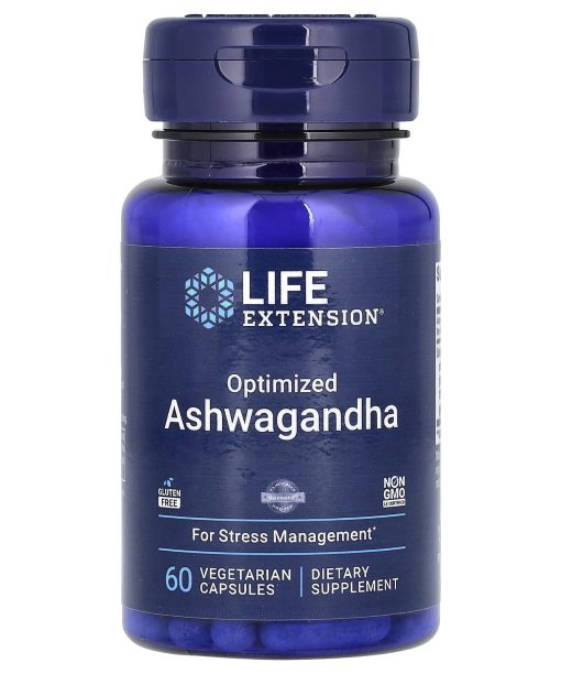 Life Extension, Optimized Ashwagandha, 60 Vegetarian Capsules (125 mg per Capsule)