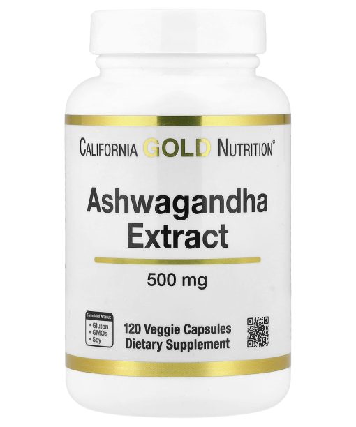 California Gold Nutrition, Ashwagandha, 500 mg, 120 Veggie Capsules