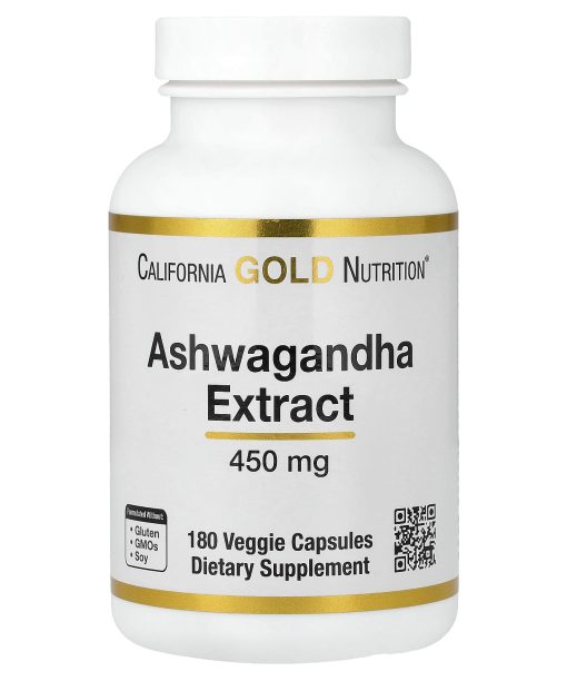 California Gold Nutrition, Ashwagandha, 450 mg, 180 Veggie Capsules