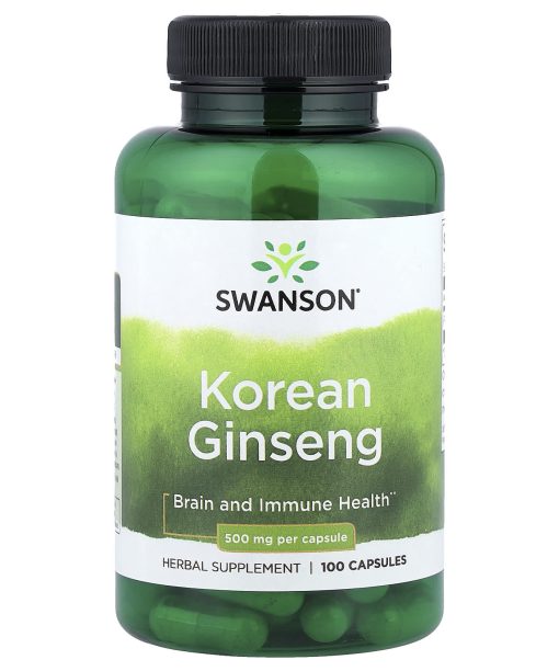 Swanson Vitamins, Korean Ginseng , 500 mg , 100 Capsules