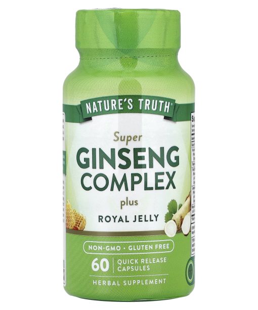 Nature's Truth, Super Ginseng Complex Plus Royal Jelly, 60 Quick Release Capsules