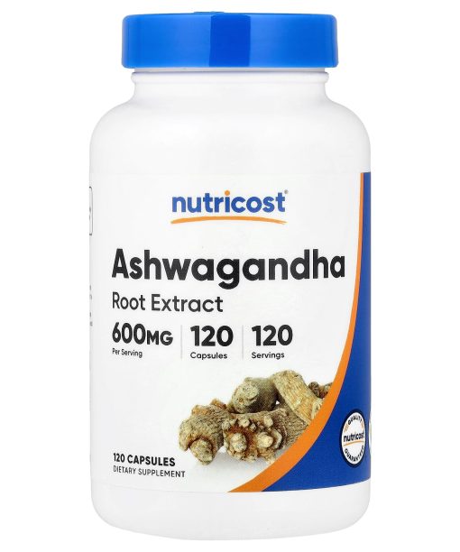 Nutricost, Ashwagandha Root Extract, 600 mg, 120 Capsules