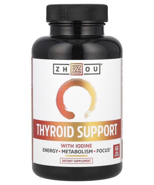 Zhou Nutrition, Thyroid Support with Iodine, 60 Veggie Capsules
