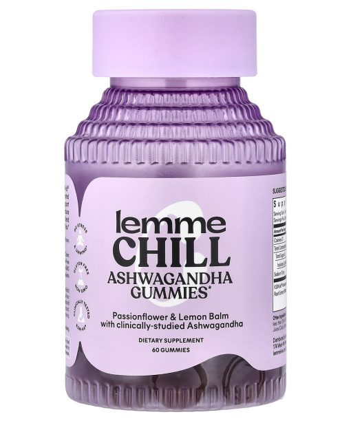 Lemme, Chill, Ashwagandha Gummies, Mixed Berry, 60 Gummies