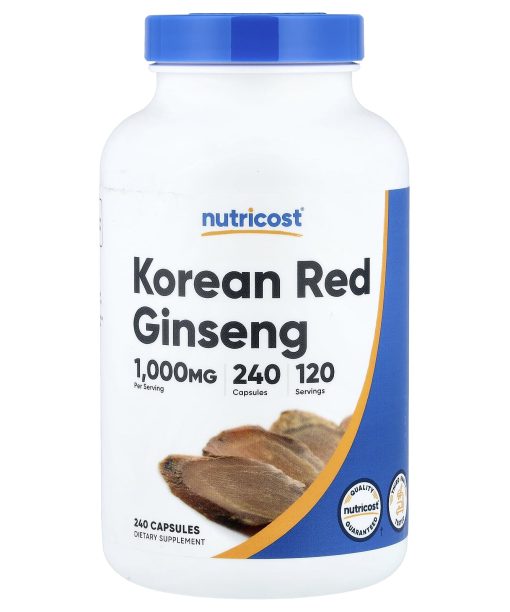 Nutricost, Korean Red Ginseng, 240 Capsules (500 mg per Capsule)