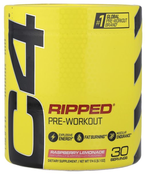 Cellucor, C4 Ripped, Pre-Workout, Raspberry Lemonade, 6.1 oz (174 g)