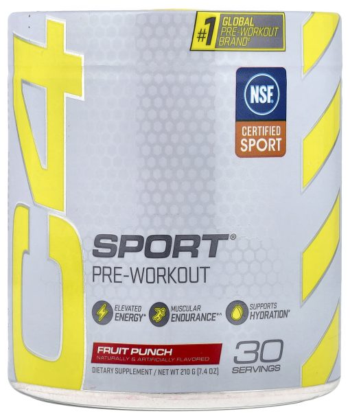 Cellucor, C4 Sport, Pre-Workout, Fruit Punch, 7.4 oz (210 g)