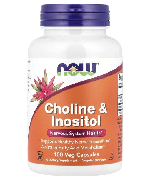 NOW Foods, Choline & Inositol, 100 Veg Capsules
