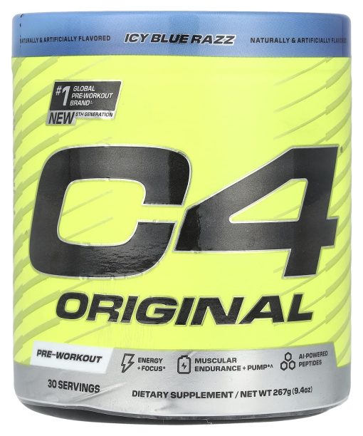 Cellucor, C4 Original, Pre-Workout, Icy Blue Razz, 267 oz (9.4 oz)