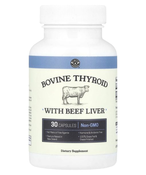 Left Coast Performance, Bovine Thyroid With Beef Liver, 30 Capsules