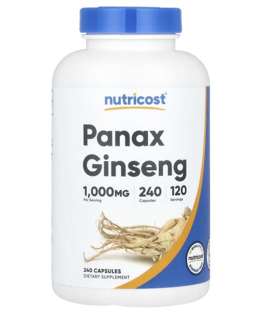 Nutricost, Panax Ginseng, 240 Capsules (500 mg per Capsule)