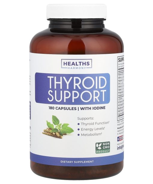 Healths Harmony, Thyroid Support With Iodine, 180 Capsules