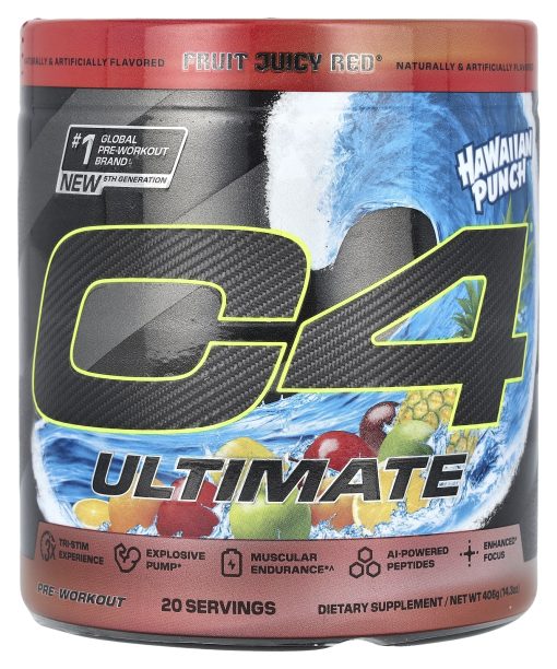 Cellucor, C4 Ultimate, Pre-Workout, Hawaiian Punch® Fruit Juicy Red®, 14.3 oz (406 g)
