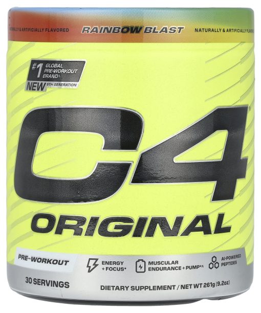 Cellucor, C4 Original, Pre-Workout, Rainbow Blast, 9.2 oz (261 g)