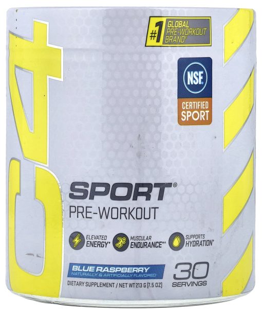 Cellucor, C4 Sport, Pre-Workout, Blue Raspberry, 7.5 oz (213 g)